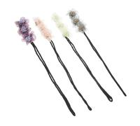 MOTHNUR 4pcs Flower Hair Bun Maker Easy Hair Donut Curler for Women for Elegant Messy Buns