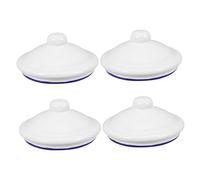 MOTHNUR 4Pcs Heat-resistant Enamel Mug Lids Round Tea Cup Covers Replacement for Spill Prevention and Long-term Use Compact Lightweight Design for Water and Tea Cups