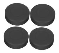 MOTHNUR 4pcs Hockey Practice Ball Ice Hockey Youth Puck for Training Outdoor Accessory Soft Surface Round White Indoors Training Supplies Puck Prince Hard Rubber Black
