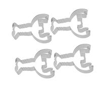 MOTHNUR 4pcs Lobster Shape Cookie Cutters Non Stick Baking Molds for Home Kitchen Fruit and Vegetable Eco Friendly Biscuit Tools