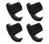 MOTHNUR 4Pcs Non-Slip Walker Ski Glides Feet Pads 25.4Mm Black Universal Walker Accessories for Indoor Outdoor Mobility Aid Protectors for Seniors and Disabled Users