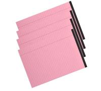 MOTHNUR 4pcs Pink Tearable Notepad Refillable Lined Memo Note Pads for Office School Study Home with Paper and Easy Detachable Pages