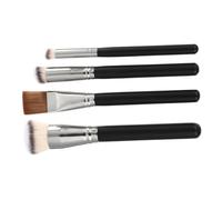 MOTHNUR 4Pcs Professional Foundation and Concealer Brush with Man-made Fibers Easy-care Makeup Tools for Blending Moisturizing Cosmetics Suitable for Beginners and Artists