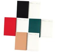 MOTHNUR 4Pcs Retro Kraft Paper Notebooks with Coil Design Portable Lined Notepad for Work and Planning Premium Paper for Organizing and Prioritizing Tasks