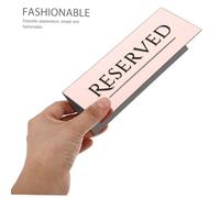 MOTHNUR 4pcs Rose Gold Acrylic Reserved Table Signs Seating Plaques for Weddings Restaurants Events Family Table Reservation Decor