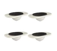 MOTHNUR 4Pcs Self-adhesive Sticky Caster Wheels for Storage Boxes Smooth Swivel Rollers with Stainless Steel Bearings Easy-move White Wheel for Home Office Kitchen Bedroom Furniture
