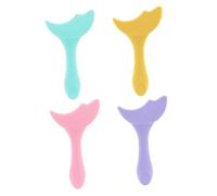 MOTHNUR 4pcs Silicone Eyeliner Stencil Guide for Precise Lash Line Makeup Multifunctional Eye Shadow Template Tool for Easy Application and Lashes Compact Reusable Makeup Aid Random Color