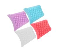 MOTHNUR 4pcs Silicone Face Mask Spatula with Replaceable Dual-head Soft Silicone Covers Gentle Skin Scrubber Tool for Applying Cream Mud Mask Skincare Lotion Portable and Lightweight for