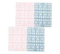 MOTHNUR 4pcs Small Animal Cage Floor Mats with Cuttable Foot Resting Pads for Rabbits Guinea Pigs Chinchillas Cats Puppies Soft DIY Pet Foot Pads for Clean Cage Base and Versatile Use