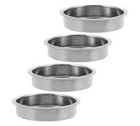 MOTHNUR 4pcs Stainless Steel Blind Filter for Coffee Maker Backflush Leakproof Espresso Machine Cleaning Basket Reusable Insert for Maintenance