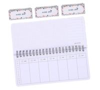 MOTHNUR 4pcs Tear Off Weekly Planner Notebook with Thick Paper for Smooth Writing Portable Spiral To Do List Notepad for Office School Student Planning and Goal Setting the Go
