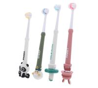 MOTHNUR 4pcs Three-Sided Toothbrush for Extra Soft Bristles Gentle Oral Care for Boy Girl Years Easy Grip Handle Teeth and Gum Cleaning for Healthy Habits