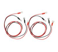 MOTHNUR 4pcs Turntable Record Player Wire Set with U-shaped Dual Head Copper Leads, Pvc Phonograph Grounding Connecting Test Cables for Vinyl Players and Turntable Earthing