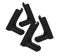 MOTHNUR 4Pcs Wall Mounted Barbell Holder Rack Material Strong Stable Barbell Storage for Home Gym Dumbbell Rod Organizer Space-saving Equipment