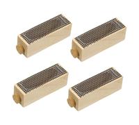 MOTHNUR 4PCS Wooden Bee Queen Rearing Cage with Ventilated Mesh Handcrafted Beekeeping Tool for Easy Hive Management Portable Natural Wood Design for Sustainable Outdoor Use