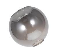 MOTHNUR 5.9” Double-Hole Glass Globe Lampshade, Smoke Grey Sphere Lamp Shade with 42mm Large Diameter, Replacement Glass Cover for Pendant Lights, Ceiling Fixtures, Wall Sconces