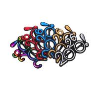 MOTHNUR 5 Pairs Graduation Party Electroplated Mark Glasses Photo Booth Props for Year Eve Festive Accessories with Fit