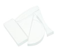 MOTHNUR 5 Pcs Transparent Optical Lens for Physics Teaching Tools with Semicircular Triangular Rectangular Shapes Accurate for Light Refraction Experiments and Stem Science Demonstrations