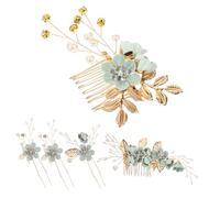 MOTHNUR 5-piece Wedding Hair Comb Set Bridal Hair Accessories Wedding Guest Headpiece Rhinestone Clips Women's Styling Tools