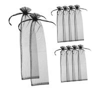 MOTHNUR 50 Pcs Sheer Drawstring Bags Mesh Pouches for Hand Fans Portable Storage for Mini Items for Organizing Folding Hand Fans and Accessories
