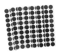 MOTHNUR 50 Sheets Black Round Spot Stickers for Repairing Decal Practical Sticky Labels with Print High-grade Paper for Coding Marking and Organizing Supplies