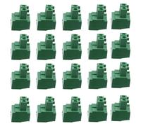 MOTHNUR 50pcs 3.81mm Pitch Green 2P Screw Terminal Block Connectors Straight Pin PCB Electrical Accessories for Wiring and Circuit Board Applications