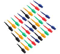MOTHNUR 50pcs Colorful Multimeter Test Hook Clips for Electronic Components Testing Circular Hook Design for Stable Connection Portable Mini Electrical Test Probes Kit