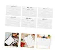 MOTHNUR 50pcs Compact Recipe Cards Convenient Dietary Papers for Daily Use for Cooking Notes and Meal Planning and Housewarmings