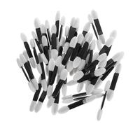 MOTHNUR 50pcs Double-ended Eyeshadow Applicators Sponge Brush Kit for Precise Eye Makeup Travel-friendly Cosmetic Tool with Two Round Heads for Natural to Dramatic Looks