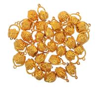 MOTHNUR 50pcs Flower Basket Charms Lightweight Pendants for DIY Jewelry Making and Christmas Hanging Ornaments Reusable Elegant Decorations for Party and Year Home Decor