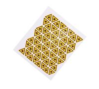 MOTHNUR 50pcs Laser Warning Sticker Decals Triangle Caution Sign Adhesive PVC Security Caution Labels for Safety Awareness and Accident Prevention in Workspaces