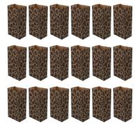 MOTHNUR 50PCS Leopard Printed Paper Bags 23x12x7.5cm Party Bakery Candy Packaging Bags for Sweets and Packaging