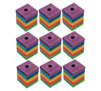 MOTHNUR 50pcs Parrot Chewing Wood Blocks for Birds DIY Cage Accessories Natural Beak Trimming Aid Versatile Wooden for Parrots and Caged Birds