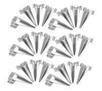 MOTHNUR 50pcs Punk Claw Full Finger Rings Braiding Hair Parting Tools Alloy Finger Hair Hook Accessories for Styling Braids Cosplay Nail Art