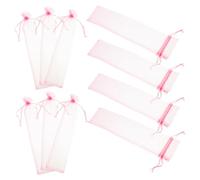 MOTHNUR 50pcs Reusable Drawstring Jewelry Pouches Small Organza Bags for Wedding Candy Storage Bags for Birthday Party Favors Multi-purpose Sundries Storage with Secure Closure