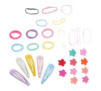 MOTHNUR 565Pcs Hair Ties Small Flower Snap Hair Clips Barrette Hairbands for Birthday Party Accessory Box