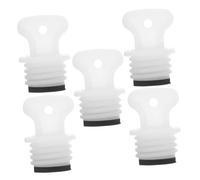 MOTHNUR 5Pcs 21Mm Hot Water Bottle Rubber Screw Caps Replacement Stopper Leakproof Sealing Plugs for Medium Hot Water Sack Covers