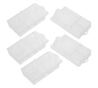 MOTHNUR 5PCS Bee Rearing Queen Cages Double-Compartment Hive Transport Box Beekeeping Equipment Supplies for Beekeepers