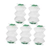 MOTHNUR 5pcs Gas Lantern Mantles for Outdoor Camping Soft Light Propane Lampshades Mesh Covers with Double Iron Clips for Hiking and Backyard Use