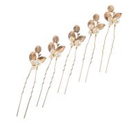 MOTHNUR 5pcs Handmade Pearl Hair Pins for Brides Wedding Accessories Luxury Leaf Design Hair Jewelry Party Formal Styling Clips