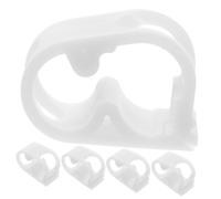 MOTHNUR 5pcs Lab Water Flow Control Clamps for Flexible Tubes Precise Adjustable Tube Clips for Liquid Flow Regulation in Laboratory and Brewing Applications White