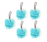 MOTHNUR 5pcs Large Dual-Color Loofah Sponges for Adults Exfoliating Body Scrubbers for Shower and Bath Soft Skin Cleansing Bath Puff Portable Shower Supplies
