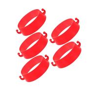 MOTHNUR 5pcs Plastic Traffic Cone Connector Rings for Road Safety Chain Links Lightweight Barrier Rings for Driveway Parking Management and Construction Site Use