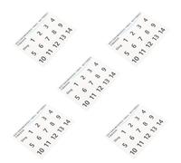 MOTHNUR 5pcs Tongue Drum Scale Stickers with White Numbers, Removable Handpan Drum Note Labels for Beginners Music Education and Practice Aid in Uk