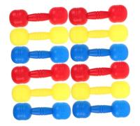 MOTHNUR 6 Pair Dumbbells Set Workout Colorful Plastic Hand Weights for Childrens Fitness Dance Sports Group Exercise Equipment for Strength and Coordination Development