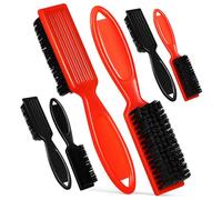 MOTHNUR 6 Pcs Barber Cleaning Brushes Nylon Bristle Hair Clipper Trimmer Brushes for Professional Hairdressers Barbers Salon and Personal Use Portable