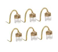 MOTHNUR 6 PCS Car Perfume Bottle Pendant Glass Hanging Auto Aroma Diffuser Bottles Gold Caps for Car Truck Van Accessories