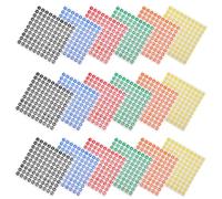 MOTHNUR 60 Sheets Multicolor Numbered Stickers Adhesive Round Dot Labels for File Organization Color Coding Freezer Labels for Containers Self-Adhesive Sorting Stickers for Office and