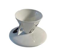 MOTHNUR 60ml Bone China Ceramic Coffee Cup with Saucer Set, Creative Korean Style Espresso and English Afternoon Tea Cup for Household Use