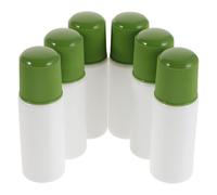 MOTHNUR 6Pcs 30Ml Reusable Plastic Applicator Bottles with Green Sponge Tip for Liquid Medicine, Craft Paint, Skincare, Travel, Small Sponge Head Dauber Bottles for Precise Application